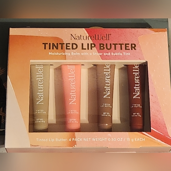 NatureWell Other - NatureWell Tinted Lip Butter, 0.50 Ounce (Pack of 4)